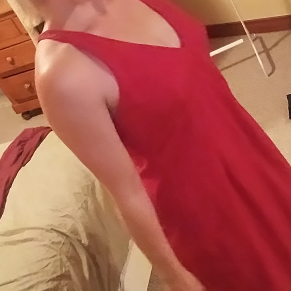Casual Red Dress - Picture 3 of 4